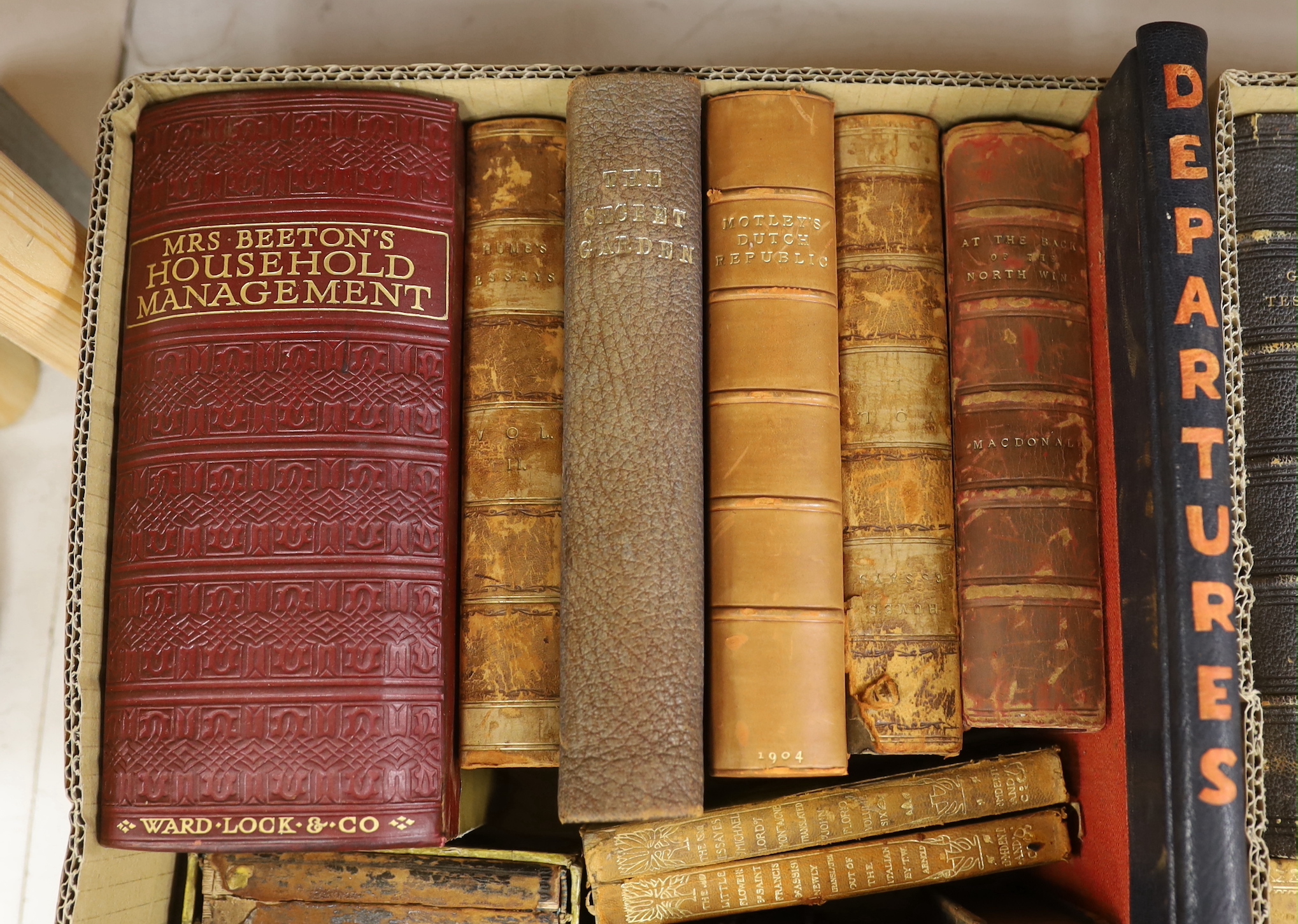 A collection of 18th-20th literature, including:- Burnett, Frances Hodgson - The Secret Garden, illustrated by Charles Robinson, 1913; Grant Watson, E.L - Departures, illustrated by John O’Connor, 1948; Motley, J.L - The